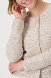 Caramel Cardigan with Sequins